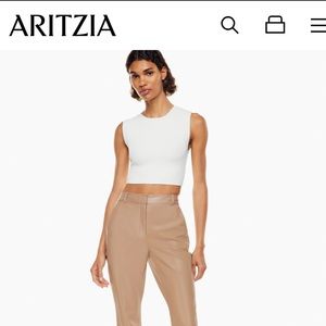 Aritzia Babaton Cropped Muscle Tank